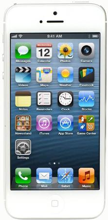 Смартфон Apple iPhone 5 32Gb White & Silver - Тобольск