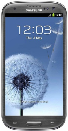 Смартфон Samsung Galaxy S3 GT-I9300 16Gb Titanium grey - Тобольск